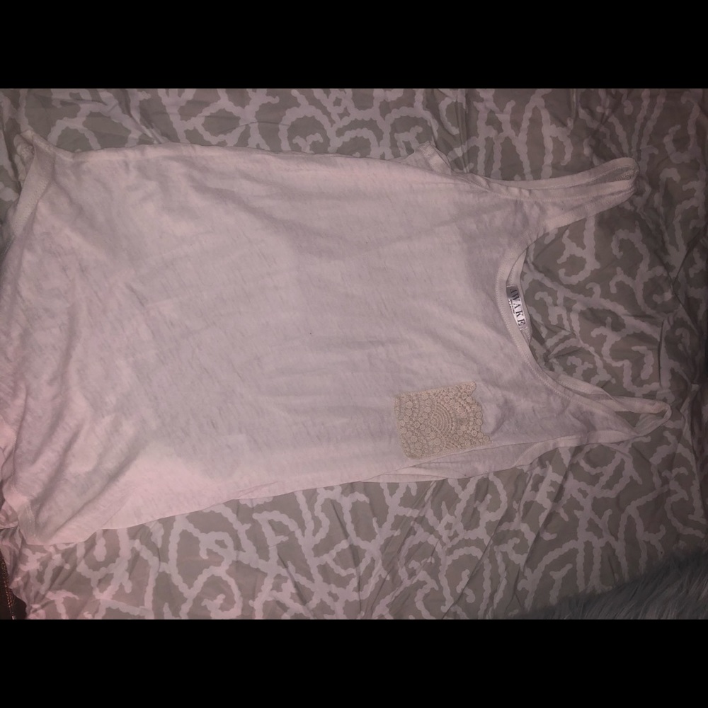 White flowy tank top